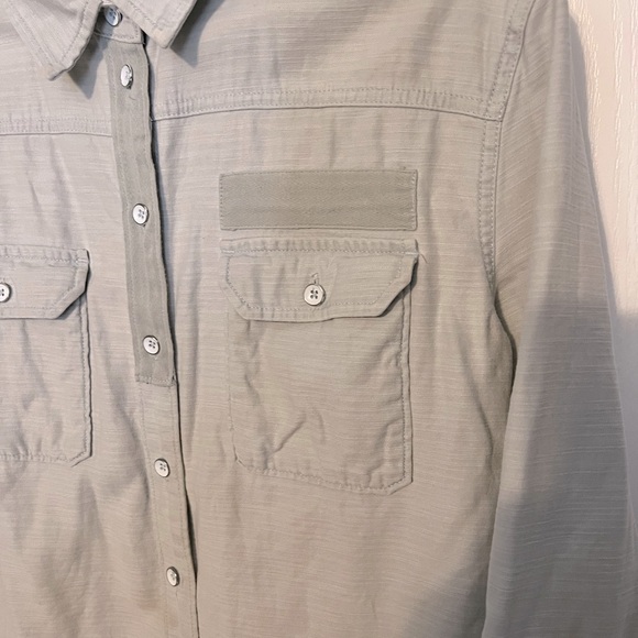 Light denim chambray button up shirt - Picture 2 of 3